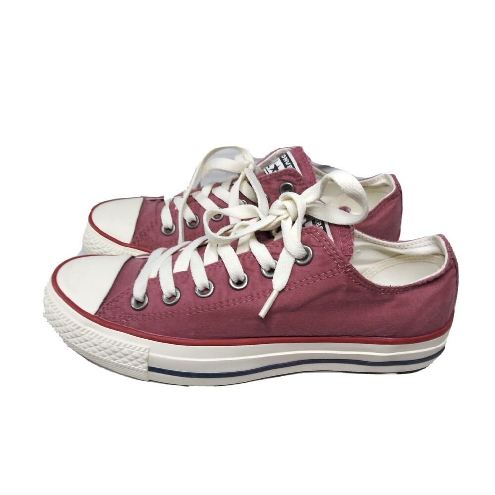 Converse Chuck Taylor Ombre Wash Sneaker Shoes Low Top Women's 6.5 Burgundy